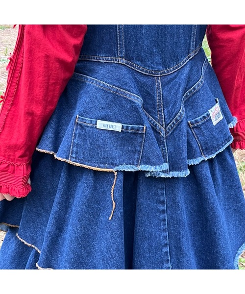 ジャンバースカートPINK HOUSE PINK HOUSE ジャンパースカート DENIM JUMPER SKIRT : ZOZOTOWN