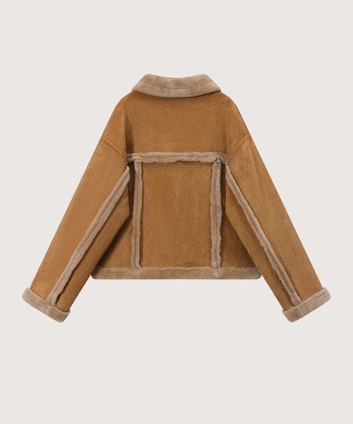 LA POMME petit（ラポミ・プチ） ムートンコート ボアコート