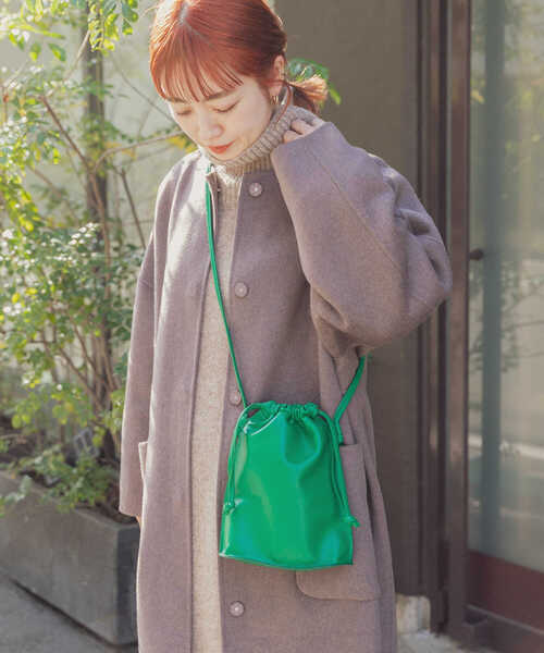 「ITEMS URBANRESEARCH」 ノーカラーコート FREE ライトベージュ レディース_画像2
