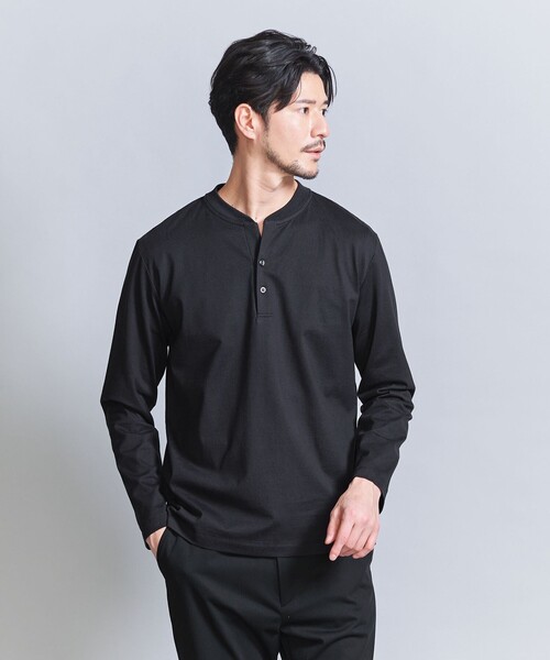 tシャツ 「WEB限定 WARDROBE SMART」クリア ガスコットン ヘンリーネック カットソー「抗菌・防臭」 メンズ | BEAUTY＆YOUTH UNITED ARROWS | 02