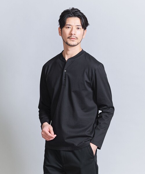tシャツ 「WEB限定 WARDROBE SMART」クリア ガスコットン ヘンリーネック カットソー「抗菌・防臭」 メンズ | BEAUTY＆YOUTH UNITED ARROWS | 05