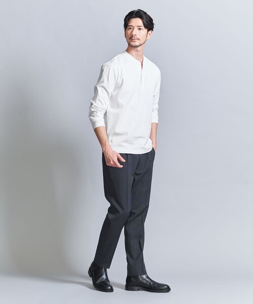 tシャツ 「WEB限定 WARDROBE SMART」クリア ガスコットン ヘンリーネック カットソー「抗菌・防臭」 メンズ | BEAUTY＆YOUTH UNITED ARROWS | 07