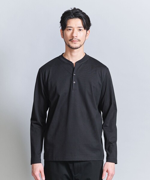 tシャツ 「WEB限定 WARDROBE SMART」クリア ガスコットン ヘンリーネック カットソー「抗菌・防臭」 メンズ | BEAUTY＆YOUTH UNITED ARROWS | 14