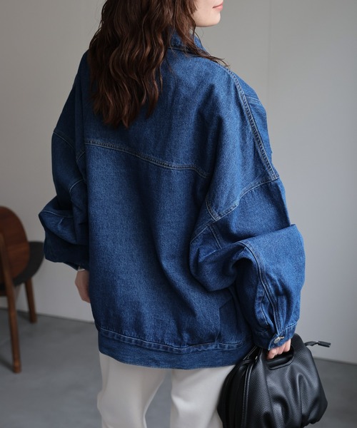 ★新品タグ付き★ プラスオトハ　BACKコクーンGジャン　デニムジャケット ap retro デニムジャケット gジャン コクーンシルエットビッグG