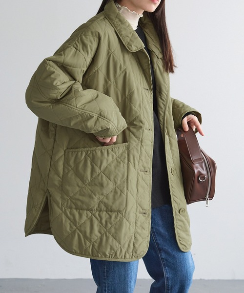 「Chaco closet」 キルティングブルゾン FREE アイボリー レディース_画像3