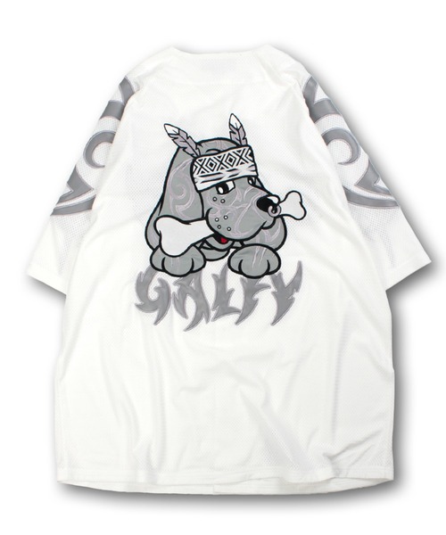 【完売品】日本ストリートブランド ガルフィー 部族長 メッシュシャツ 中型犬 GALFY（ガルフィー） シャツ 「GALFY/ガルフィー」部族長メッシュ
