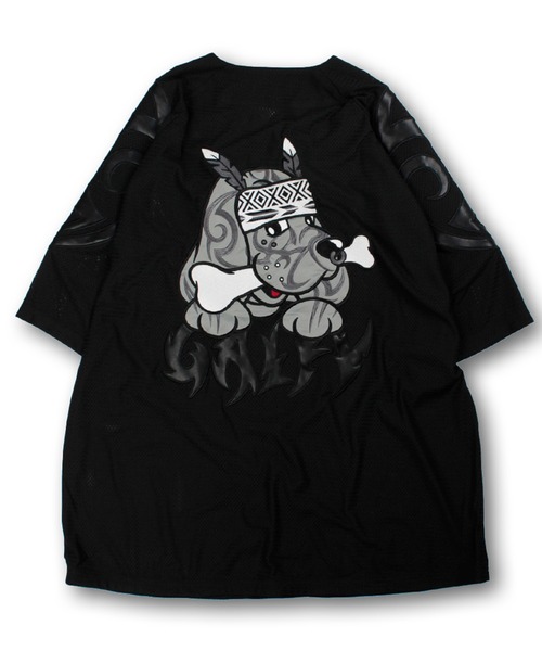 【完売品】日本ストリートブランド ガルフィー 部族長 メッシュシャツ 中型犬 GALFY（ガルフィー） シャツ 「GALFY/ガルフィー」部族長メッシュ