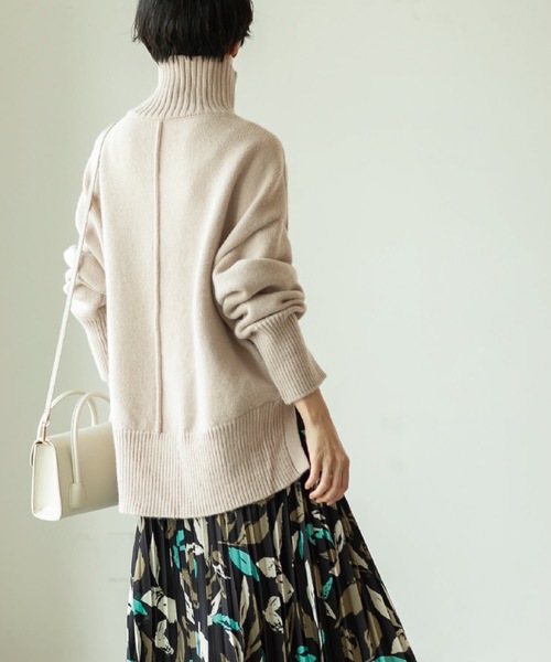 「OPAQUE.CLIP」 タートルネックニット 03 グレー レディース_画像5