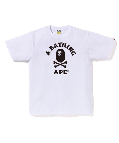 A BATHING APE tシャツ CROSSBONE COLLEGE TEE メンズ