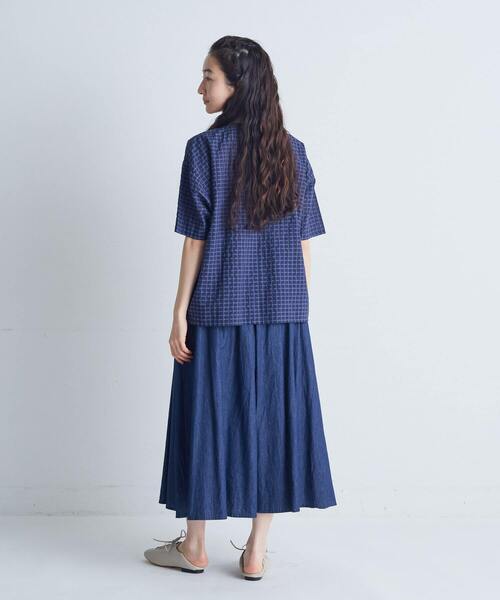 美品 コンジェペイエアデュートリステス コットンシャーリングスキッパーシャツ コットンシャーリングスキッパーシャツ｜BIGI online store