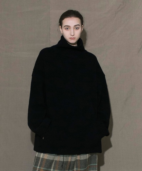 「my beautiful landlet」 長袖ニット 0 ブラック メンズ_画像4