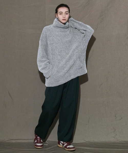 「my beautiful landlet」 長袖ニット 0 ブラック メンズ_画像6