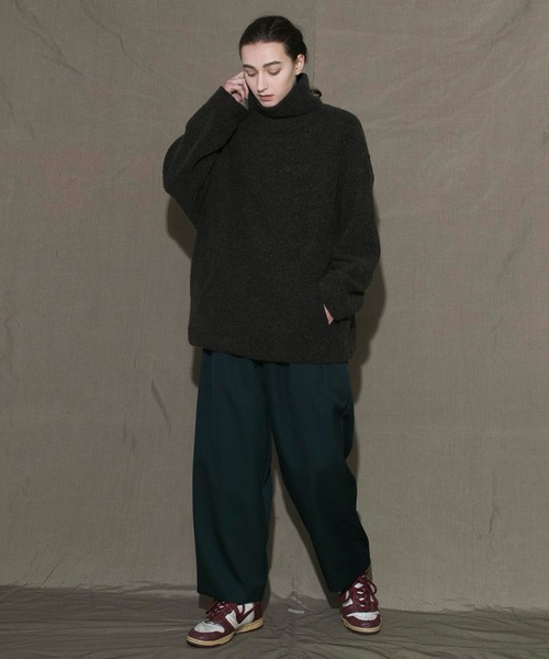 「my beautiful landlet」 長袖ニット 0 ブラック メンズ_画像8