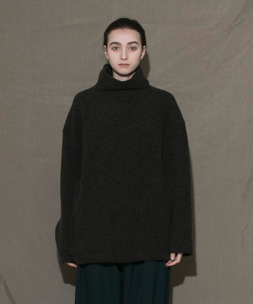 「my beautiful landlet」 長袖ニット 0 ブラック メンズ_画像9