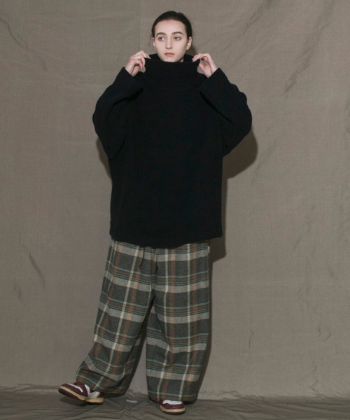 「my beautiful landlet」 長袖ニット 0 ブラック メンズ_画像10