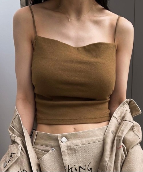 Ameri（アメリ） カップ付き キャミソール 25SS USEFUL CUP CAMI TOP