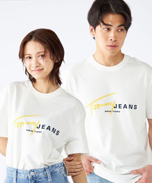   - 新品未使用✴︎ jeans トミージーンズ 袖ロゴTシャツ TOMMY JEANS（トミー・ジーンズ） tシャツ レギュラーシグネチャーロゴ