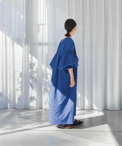 URBAN RESEARCH DOORS ワンピース ボリュームスリーブワンピース