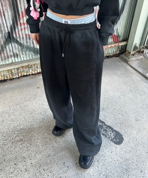 ACLENT（アクレント） スウェットパンツ ジャージ グラデーションロゴ