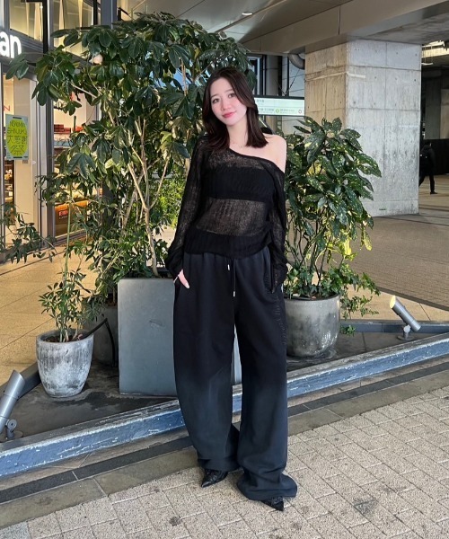 ACLENT（アクレント） スウェットパンツ ジャージ グラデーションロゴ