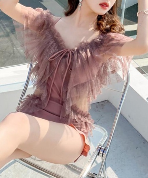 gossip!ロサンゼルス 水着 フリル レース ワンピース水着 レディース