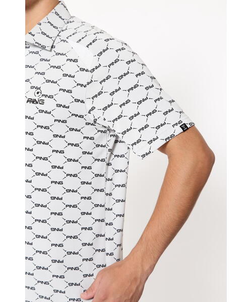 PING（ピン） ポロシャツ 「PING APPAREL」六角形ジャガード半袖