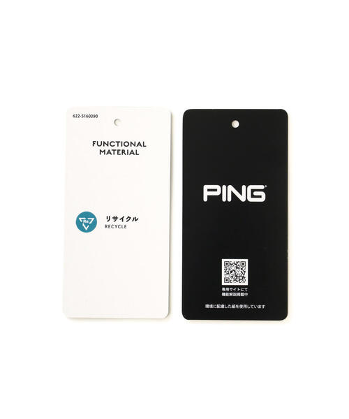 PING ポロシャツ 「PING APPAREL」六角形ジャガード半袖