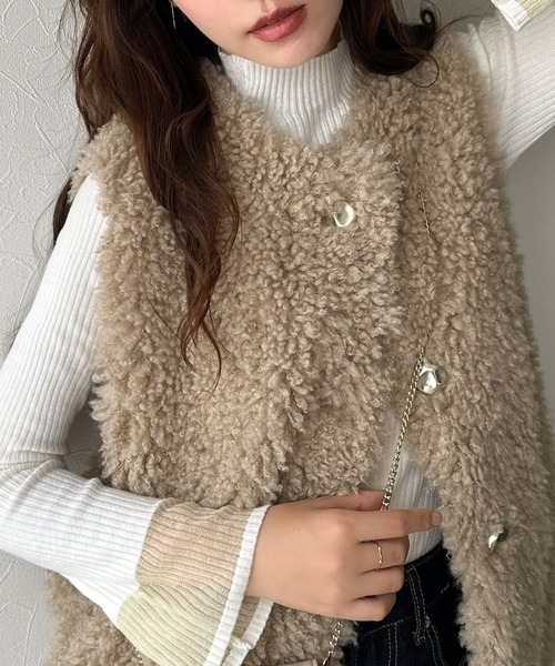 classicalelf（クラシカルエルフ） ベスト ジレ もこもこ感が愛らしい