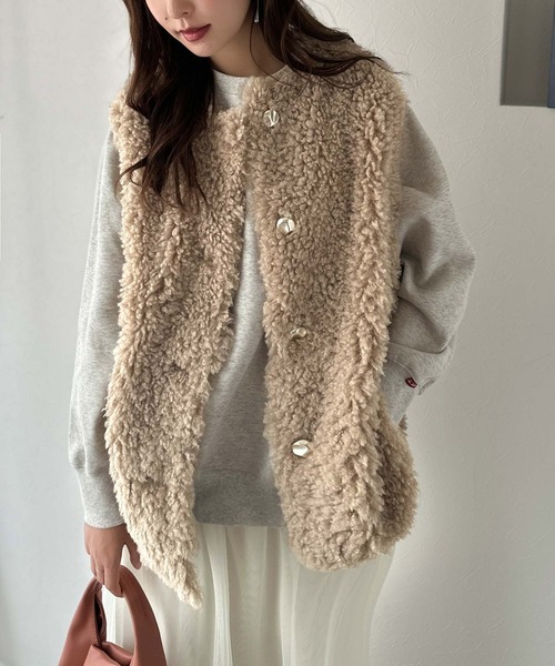 classicalelf（クラシカルエルフ） ベスト ジレ もこもこ感が愛らしい