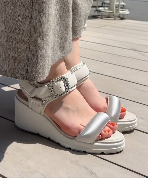 diana サンダル 「軽量」6cmヒールアップサンダル レディース