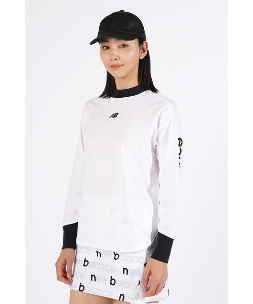 tシャツ 「new balance golf」リラックス 長袖 モックネック プルオーバー (WOMENS) レディース