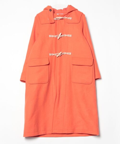 BEAMS BOY（ビームス ボーイ） ダッフルコート ONE SIZE オレンジ