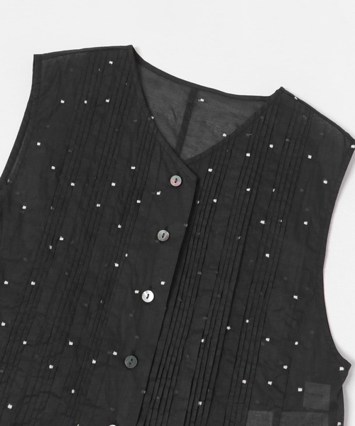 URBAN RESEARCH ベスト ジレ new basic オーガンジードットピンタック