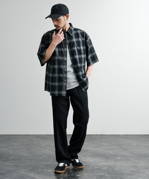 【美品】Dickies ディッキーズ ワイド ストレート デニム パンツ 黒 Dickies ジーンズ ディッキーズ デニム874ワークパンツ/ワイド