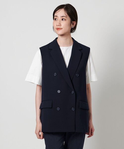 スーツ ベスト ジレ　ユナイテッドアローズ UNITED ARROWS ベスト ジレ drapy テーラード レディース