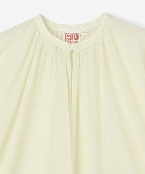 「Bshop」 半袖ブラウス 1 ブラック レディース nicholson & nicholson | 〈別注〉コットン 半袖ブラウス WOMEN