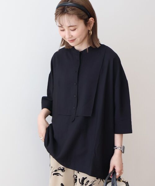「AMERICAN HOLIC」 7分袖チュニック M アイボリー レディース