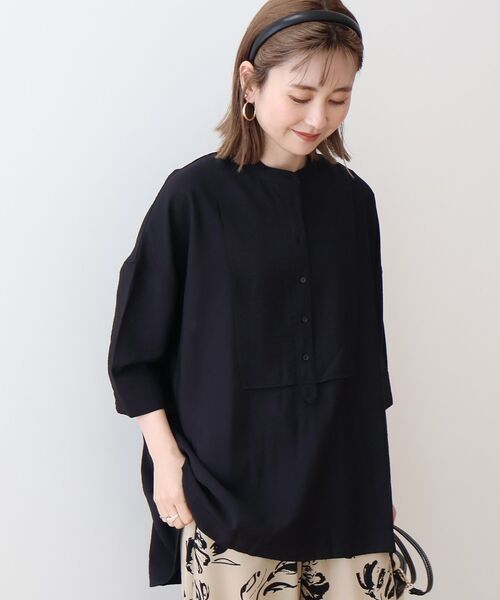 「AMERICAN HOLIC」 7分袖チュニック M アイボリー レディース