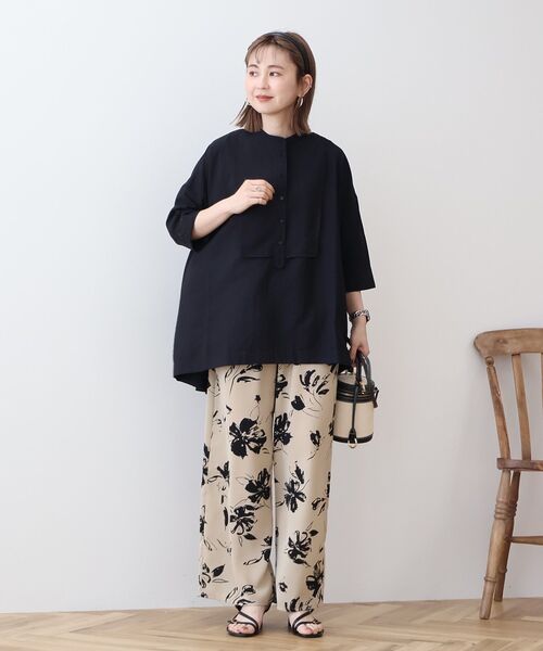 「AMERICAN HOLIC」 7分袖チュニック M アイボリー レディース