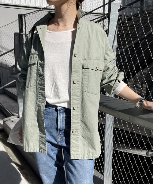 「Spick & Span」 長袖シャツ 36 グリーン レディース