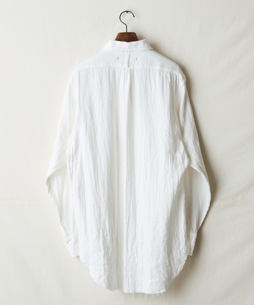 suzuki takayuki（スズキタカユキ） シャツ frayed one-piece standing