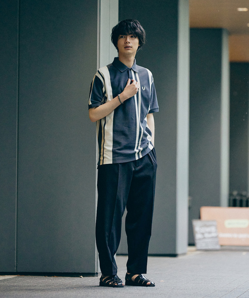 FREDPERRY 半袖ポロシャツ ブラック FRED PERRY フレッドペリー 半袖 ポロシャツ Sサイズ 鹿子