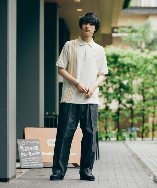 FRED PERRY 「FRED PERRY」 半袖ポロシャツ SMALL ブラック系