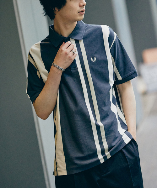 FREDPERRY 半袖ポロシャツ ブラック FRED PERRY フレッドペリー 半袖 ポロシャツ Sサイズ 鹿子