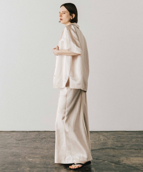 CREDONA（クレドナ） スカート ACETATE LINEN SATIN SKIRT/アセテート