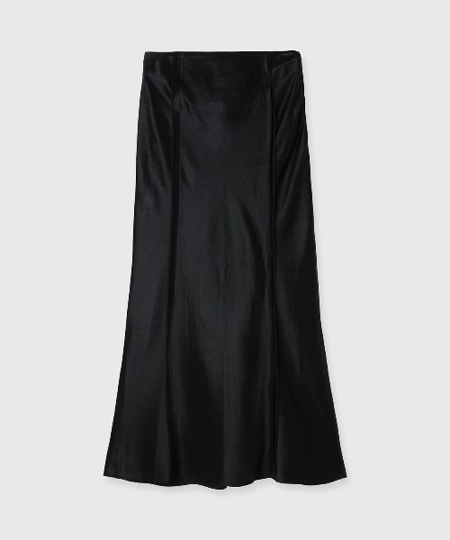 CREDONA（クレドナ） ロング スカート ACETATE LINEN SATIN SKIRT
