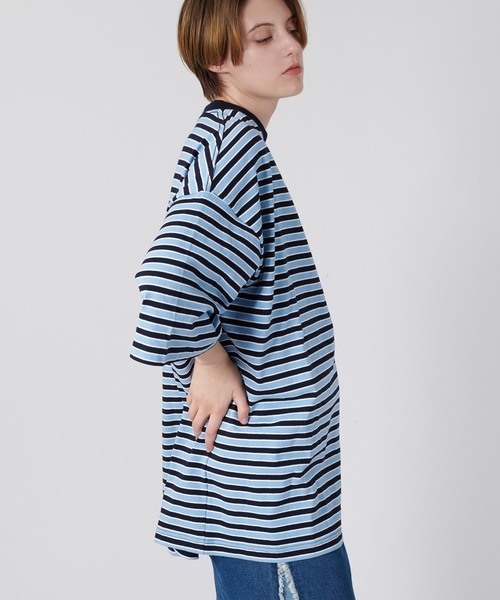 「ONCILY」 半袖Tシャツ MEDIUM ブルー メンズ