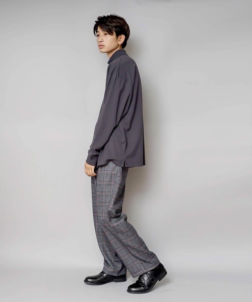 「UNIIT」 長袖Tシャツ MEDIUM チャコールグレー メンズ
