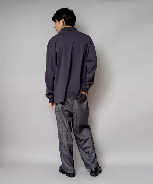 「UNIIT」 長袖Tシャツ MEDIUM チャコールグレー メンズ
