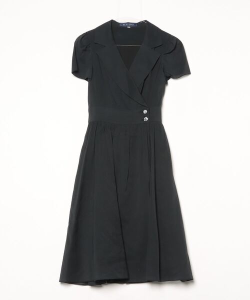M'S GRACY 半袖ワンピース 38サイズ M'S GRACY 「M'S GRACY」 半袖ワンピース 38 ネイビー